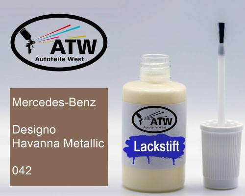 Mercedes-Benz, Designo Havanna Metallic, 042: 20ml Lackstift, von ATW Autoteile West.